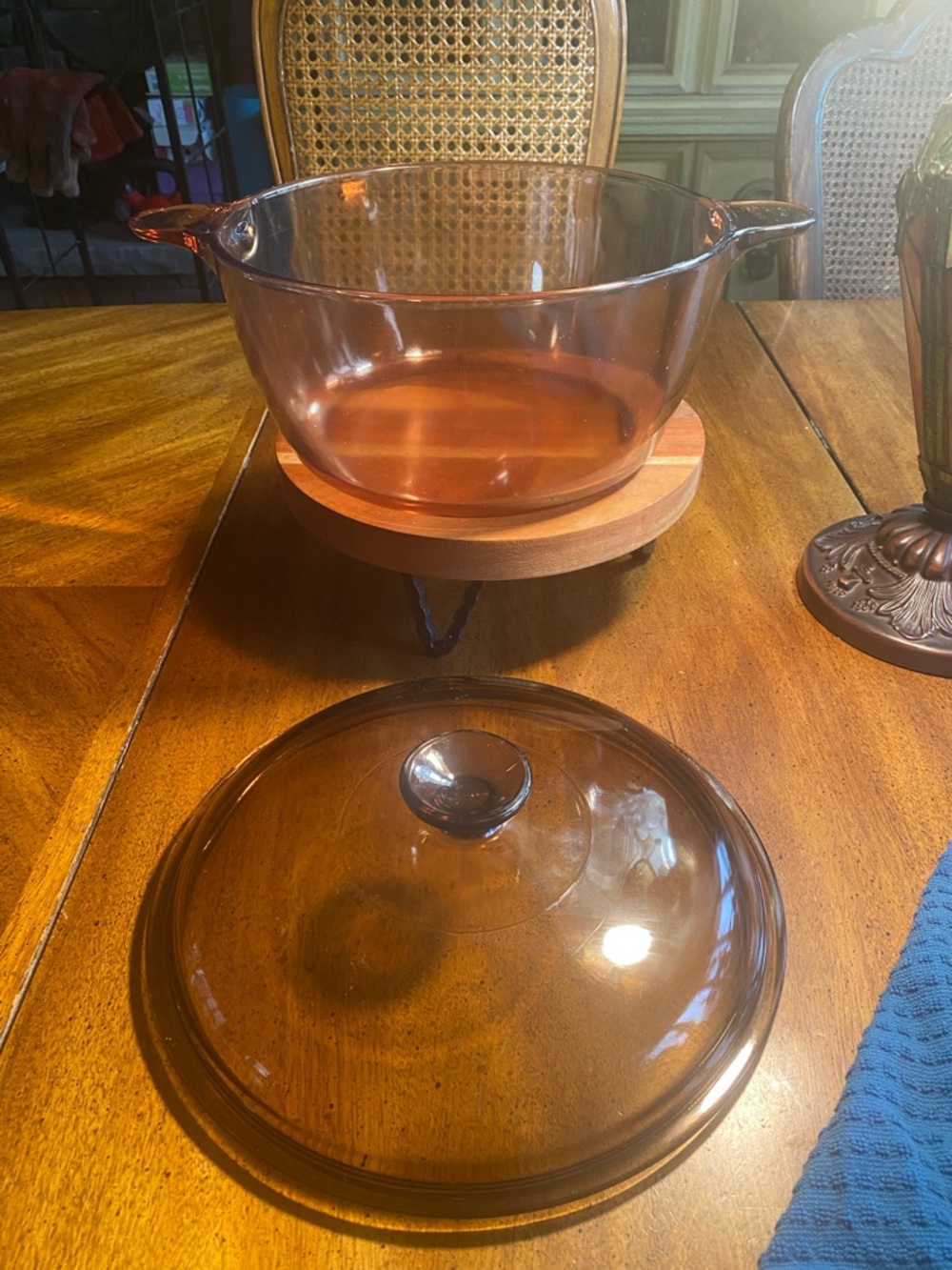 Corning Visions 4.5 Amber Glass Stock Pot - Picture 2 of 10